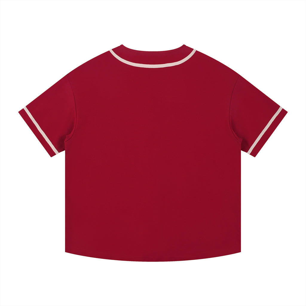 Luxors contrast Piped Button-Up Jersey