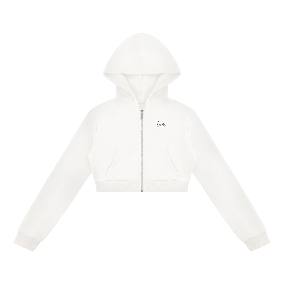 Luxors Women's Cropped Full Zip Hoodie