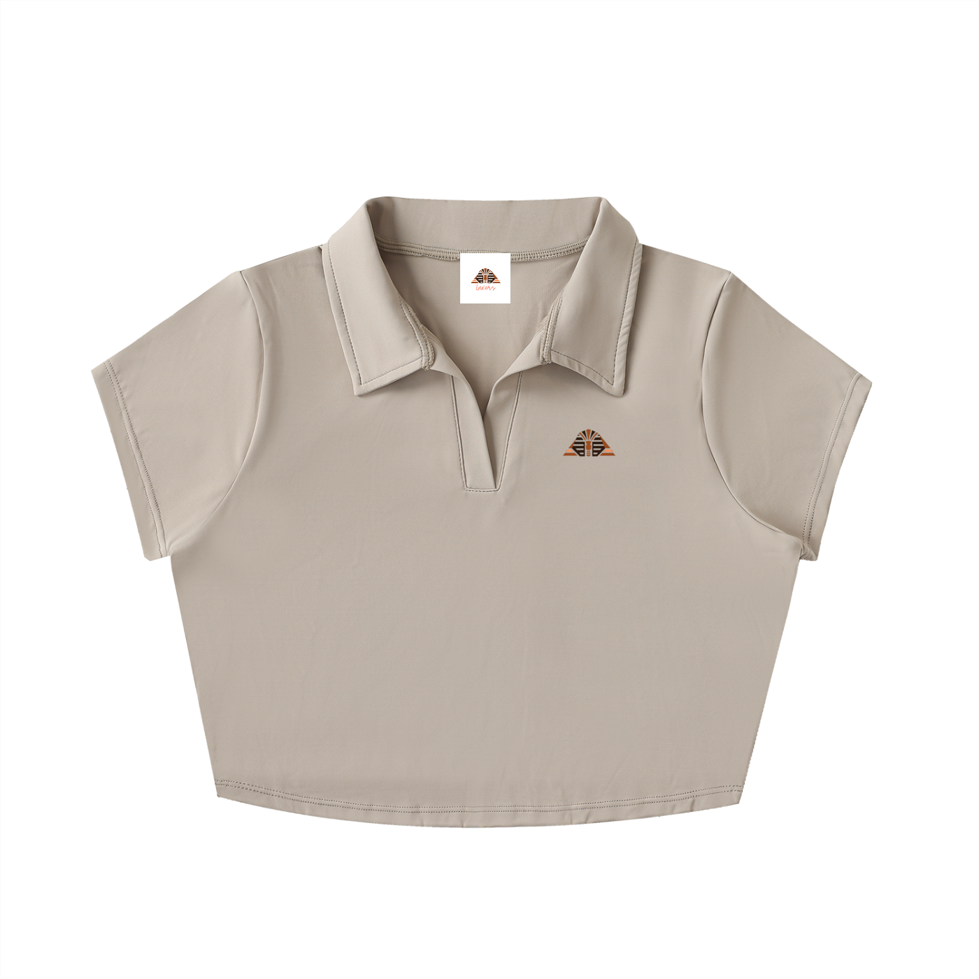Luxors original V-Neck Lapel Crop Top