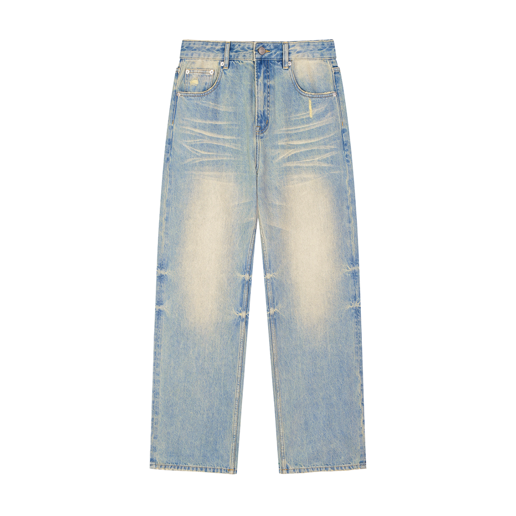 Luxors Sun Fade Raw Hem Denim Jeans