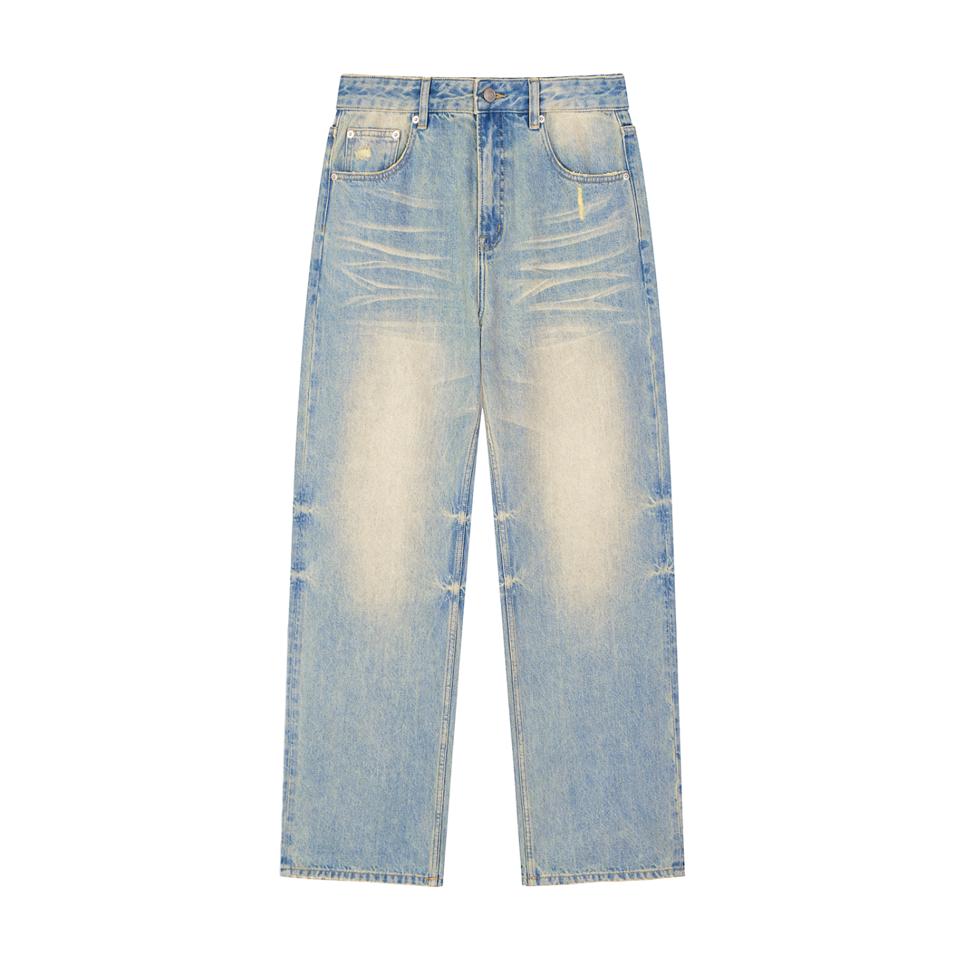 Luxors Sun Fade Raw Hem Denim Jeans