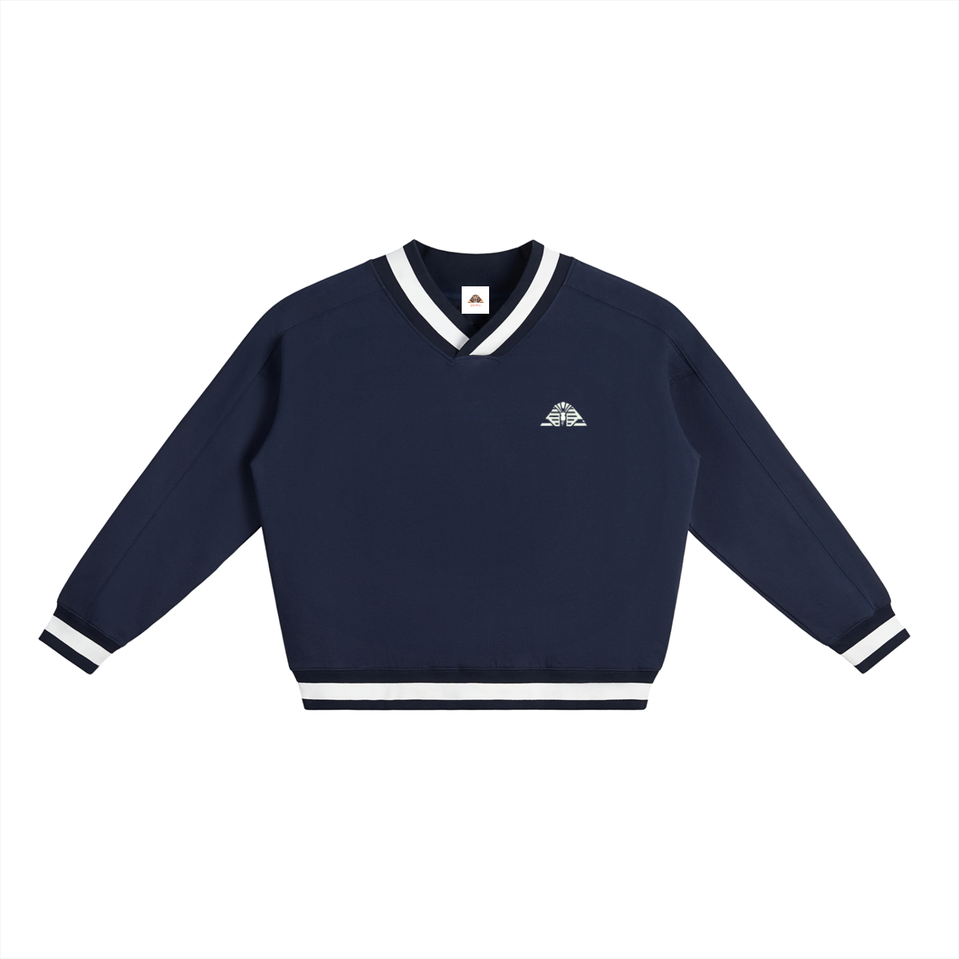 Sueter 100% algodon con corte V Luxors unisex