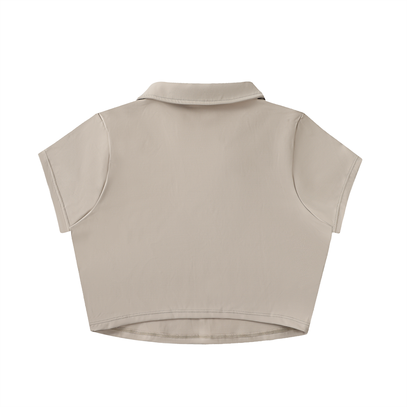 Luxors original V-Neck Lapel Crop Top