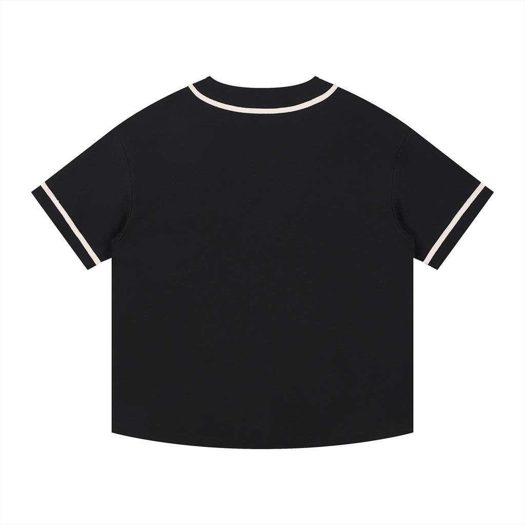 Luxors contrast Piped Button-Up Jersey