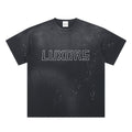 Luxors Hand-Frayed Sunfade Paint Splatter T-Shirt