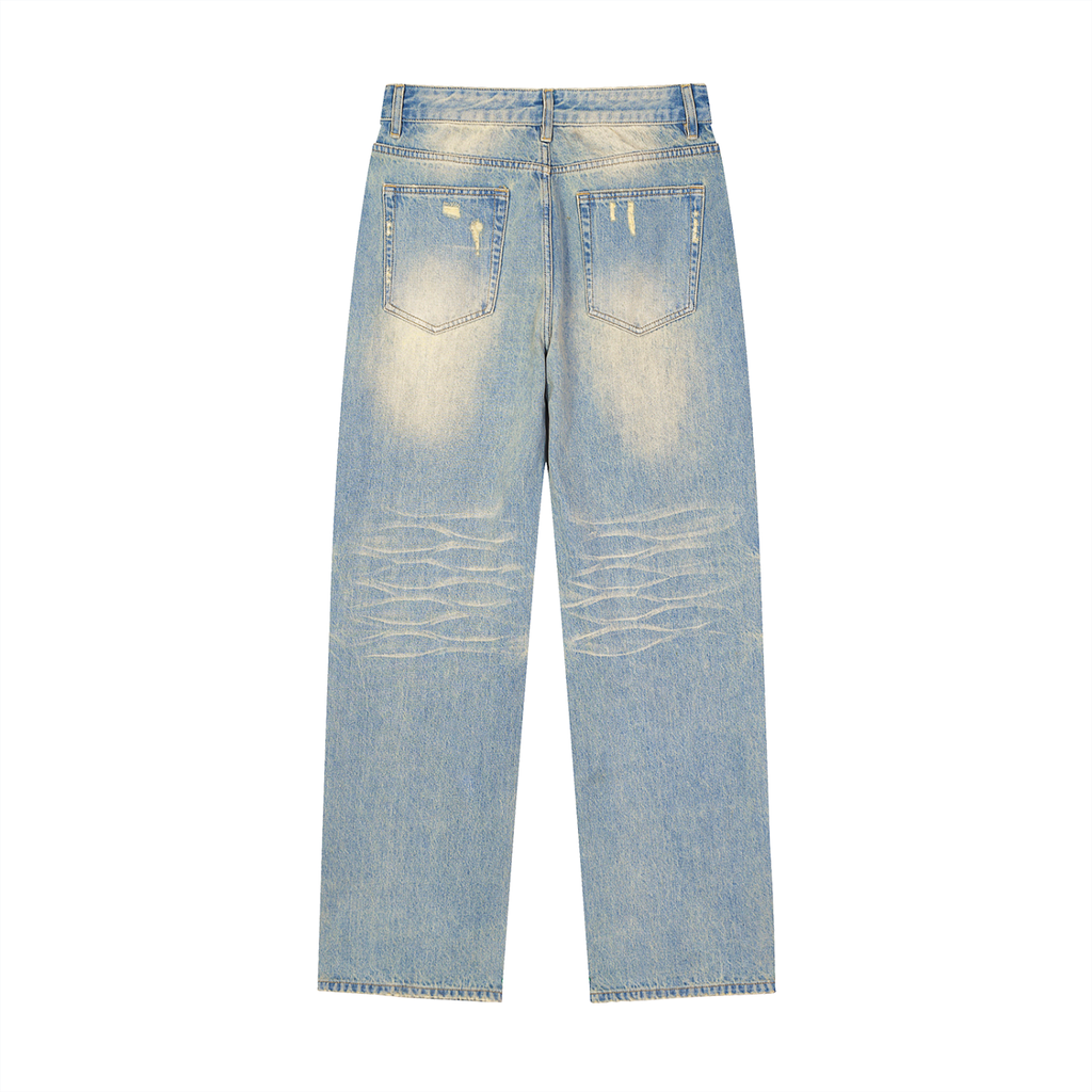 Luxors Sun Fade Raw Hem Denim Jeans