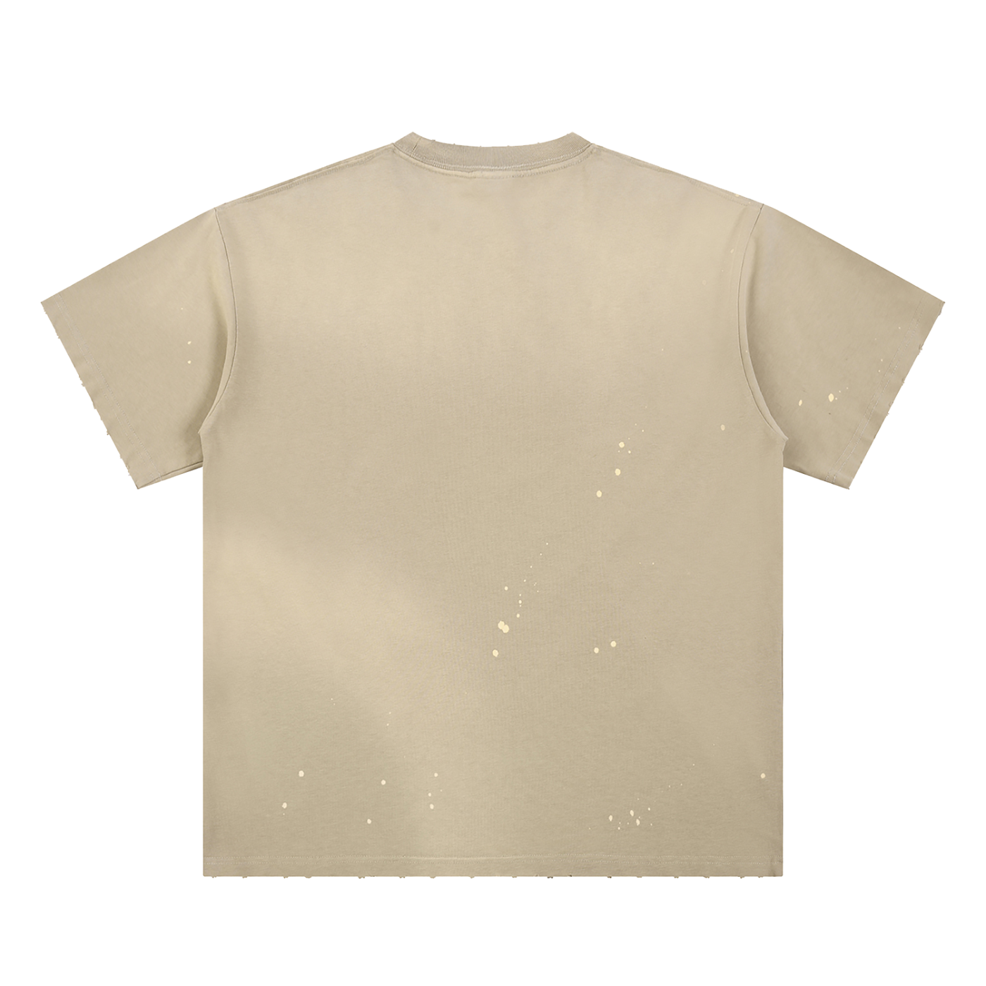 Luxors Hand-Frayed Sunfade Paint Splatter T-Shirt