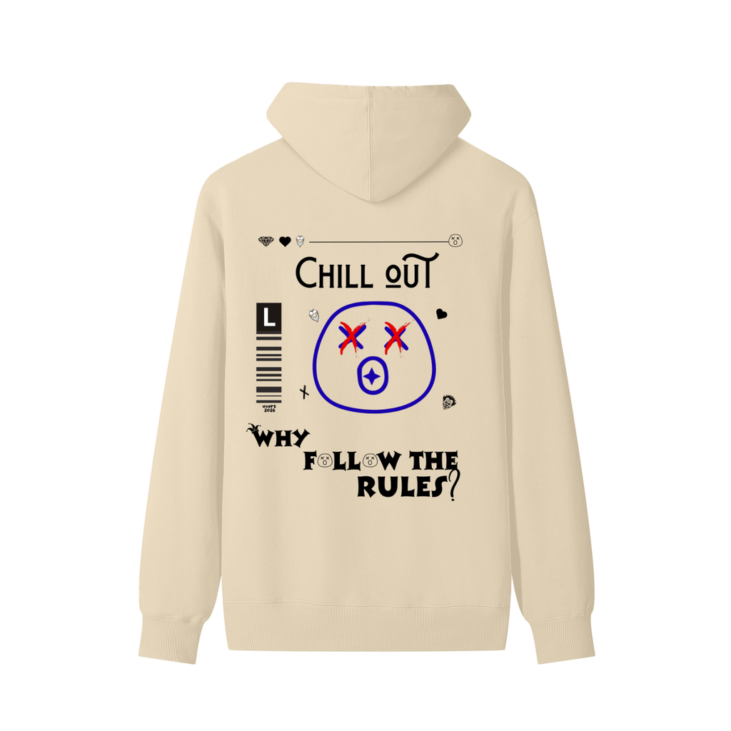 Hoodie unisex Luxors "why follow the rules" 100% algodon