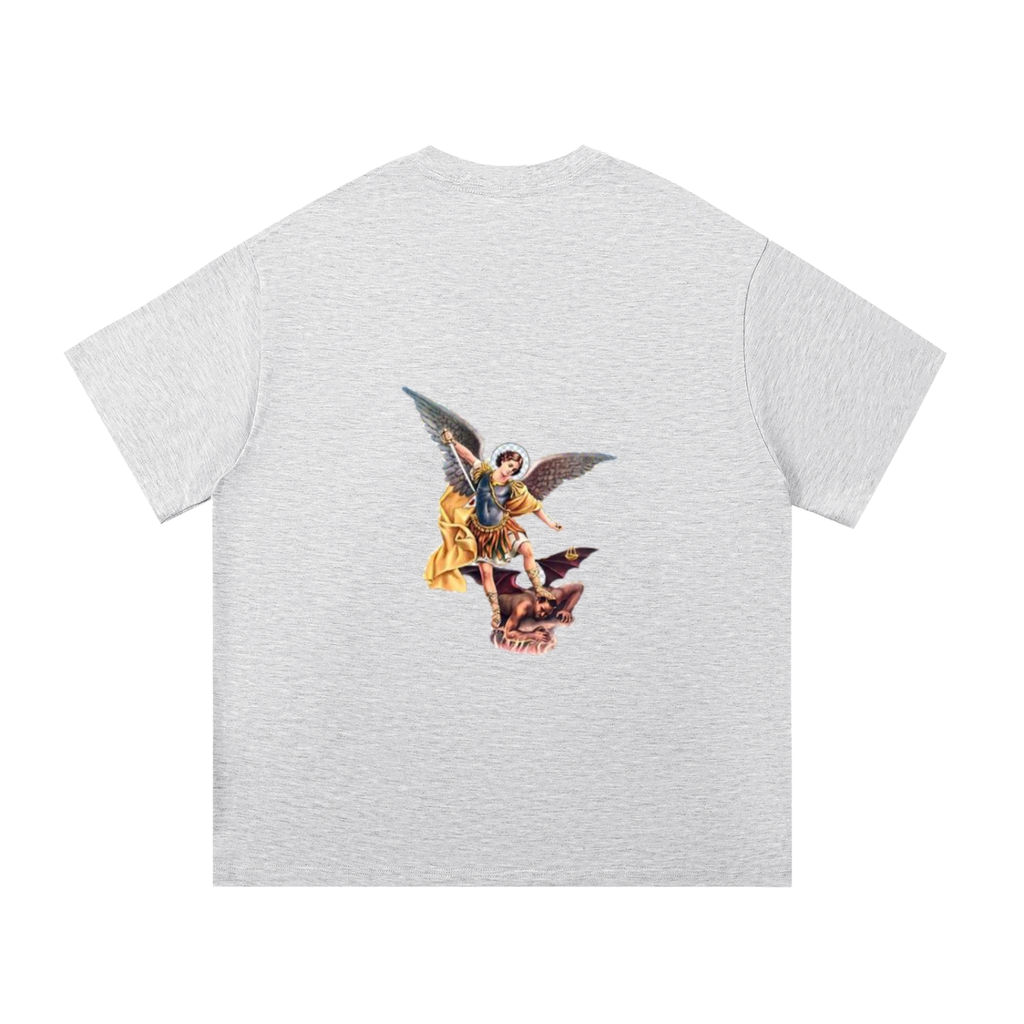 Playera con estampados religiosos