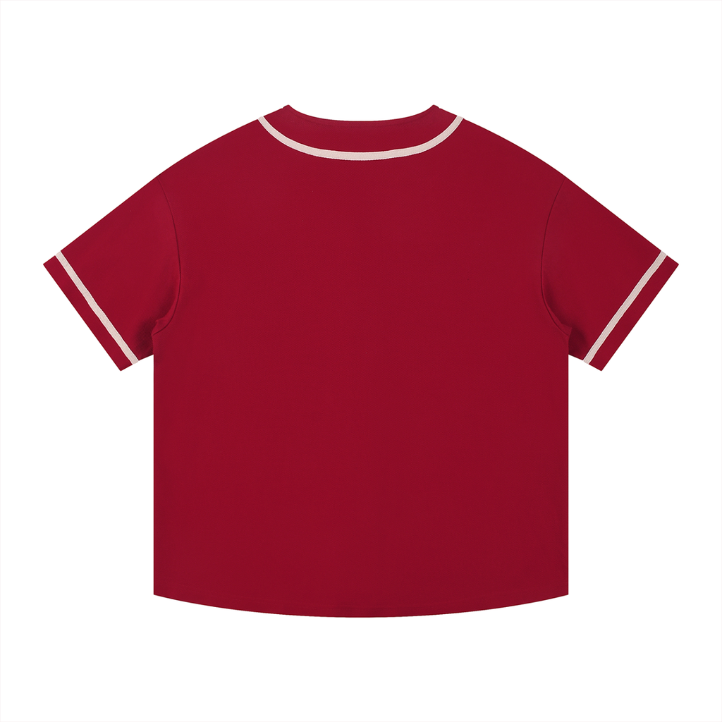 Luxors contrast Piped Button-Up Jersey