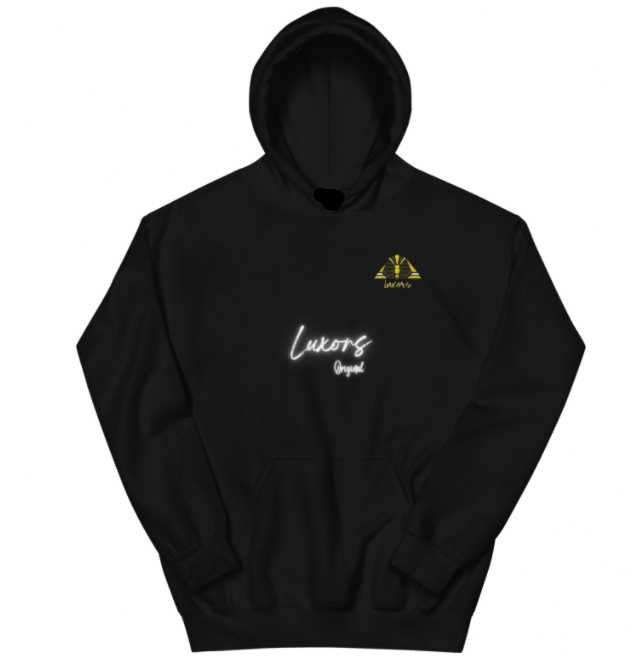 Hoodie unisex "Rich pr death " black Luxors original