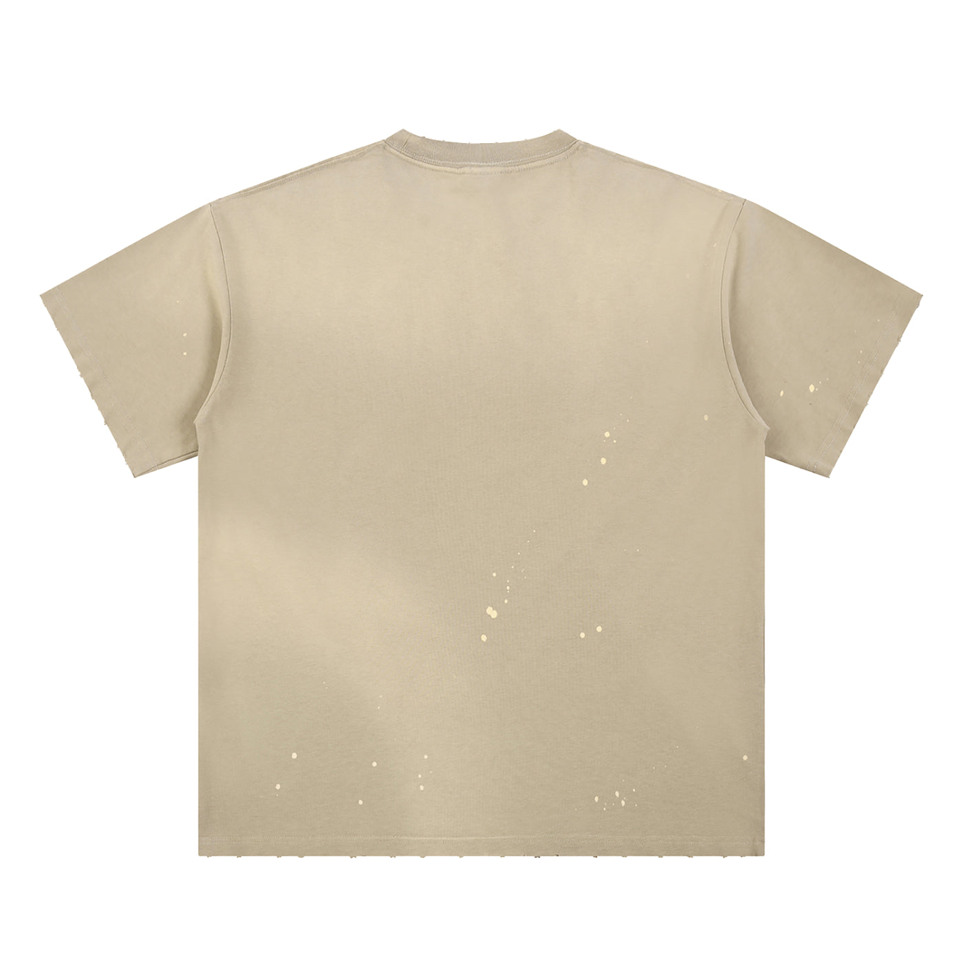 Luxors Hand-Frayed Sunfade Paint Splatter T-Shirt