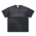 Luxors Hand-Frayed Sunfade Paint Splatter T-Shirt