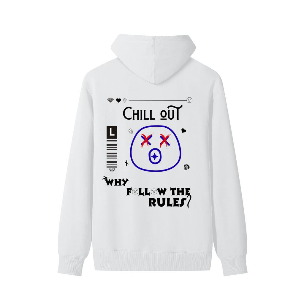 Hoodie unisex Luxors "why follow the rules" 100% algodon
