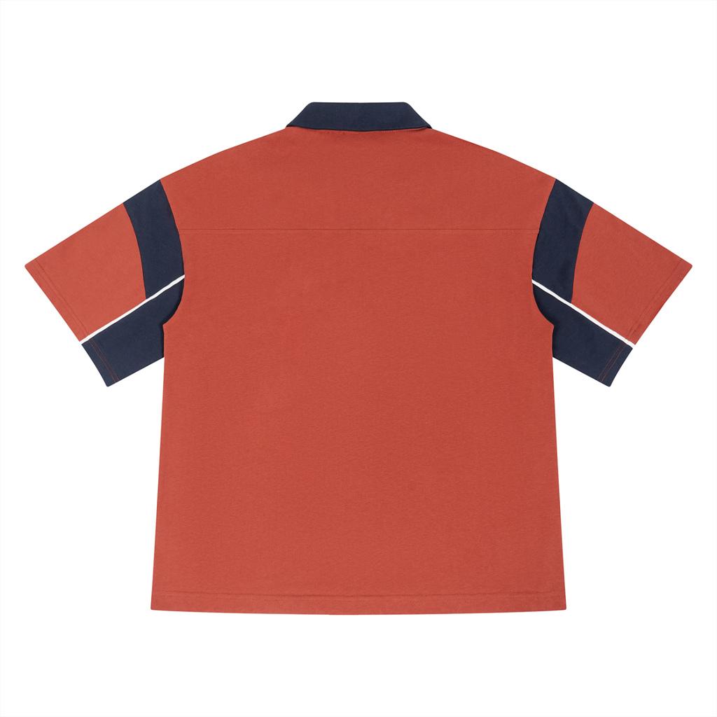 Luxors Unisex Boxy Color Block Polo Shirt