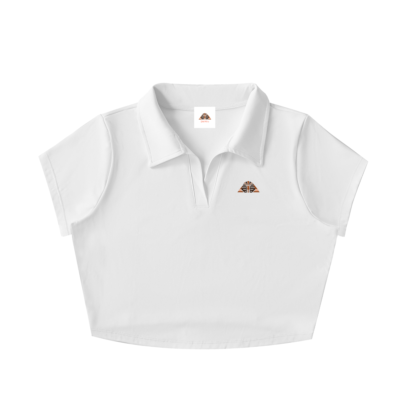 Luxors original V-Neck Lapel Crop Top