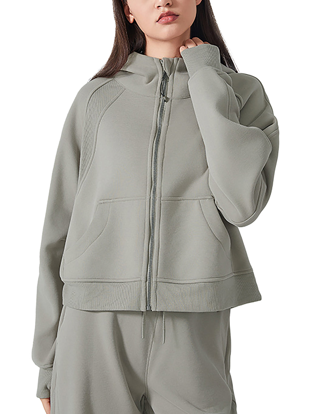 Sudadera corta con capucha para mujer. Luxors original