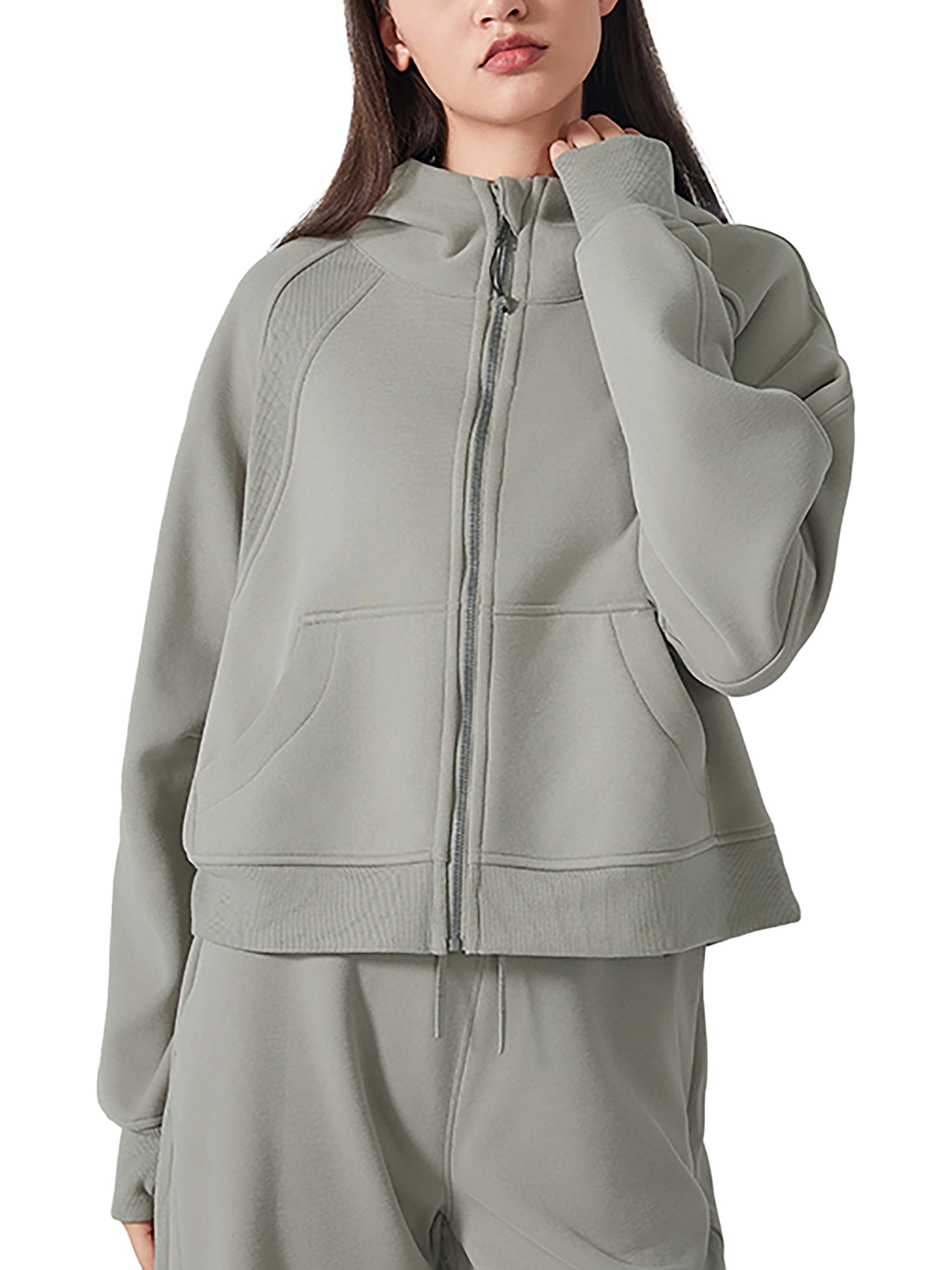 Sudadera corta con capucha para mujer. Luxors original