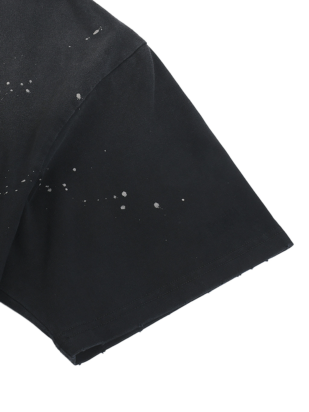 Luxors Hand-Frayed Sunfade Paint Splatter T-Shirt