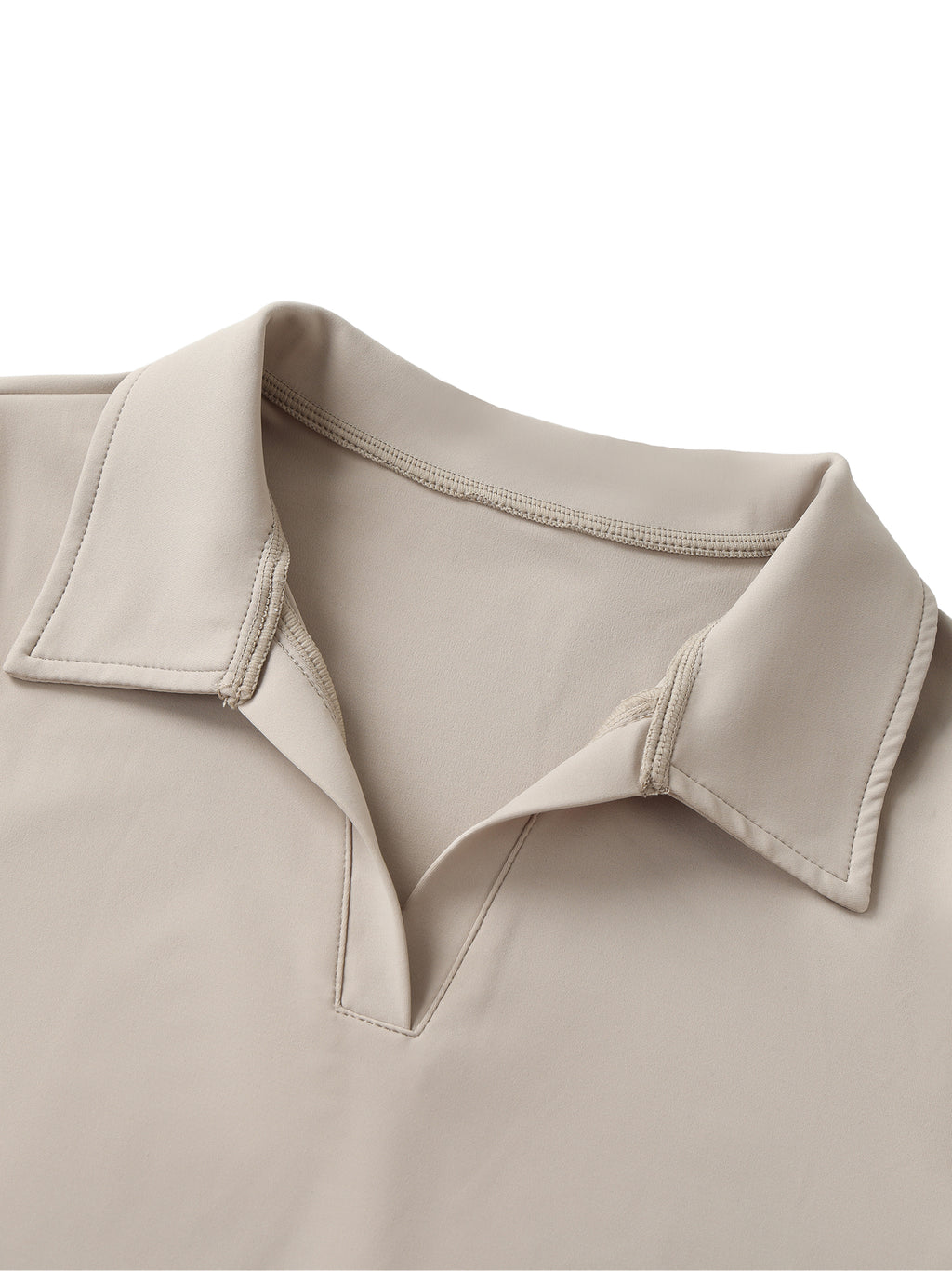 Luxors original V-Neck Lapel Crop Top
