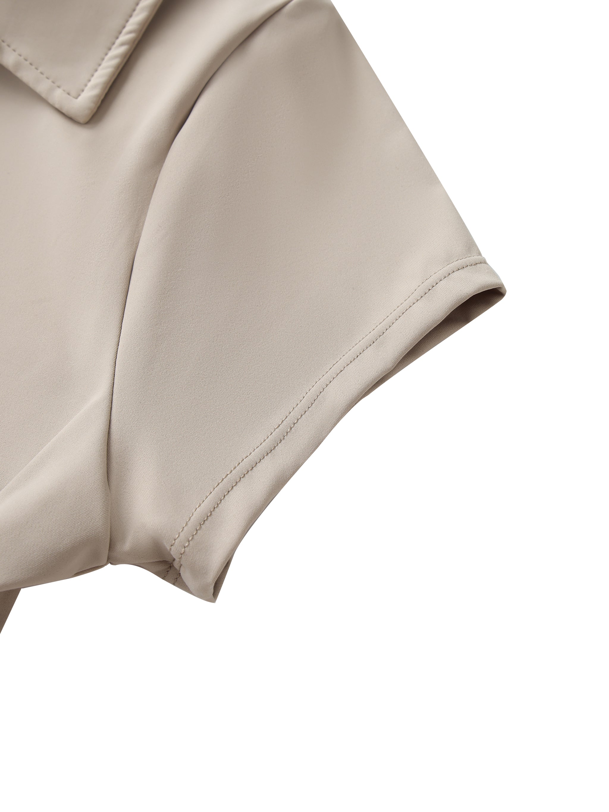 Luxors original V-Neck Lapel Crop Top
