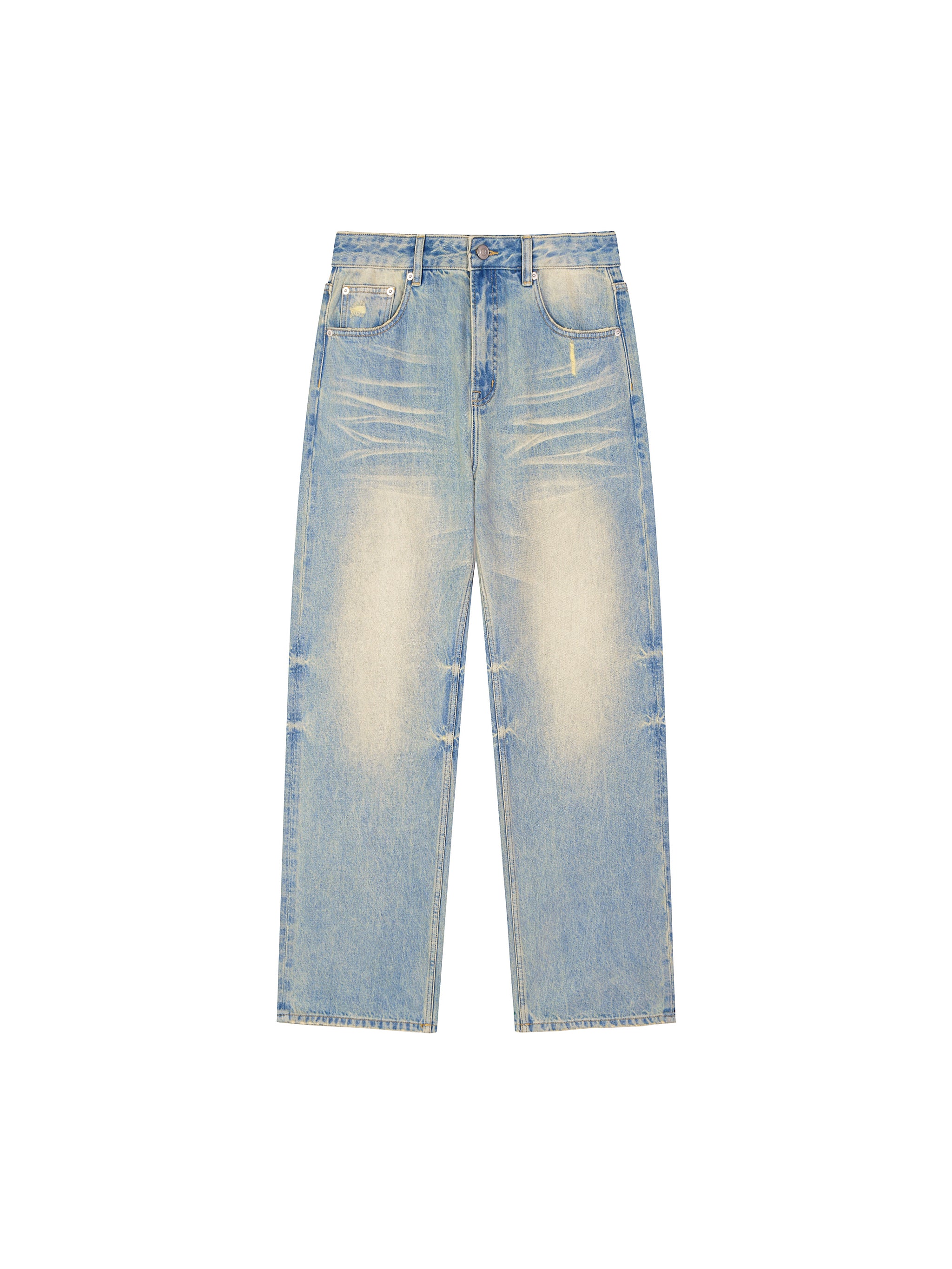 Luxors Sun Fade Raw Hem Denim Jeans