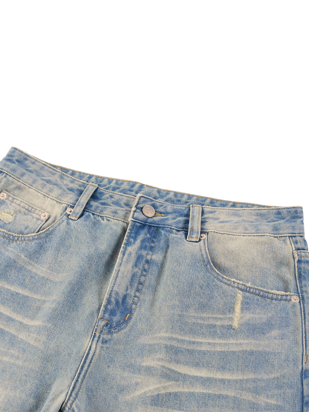 Luxors Sun Fade Raw Hem Denim Jeans