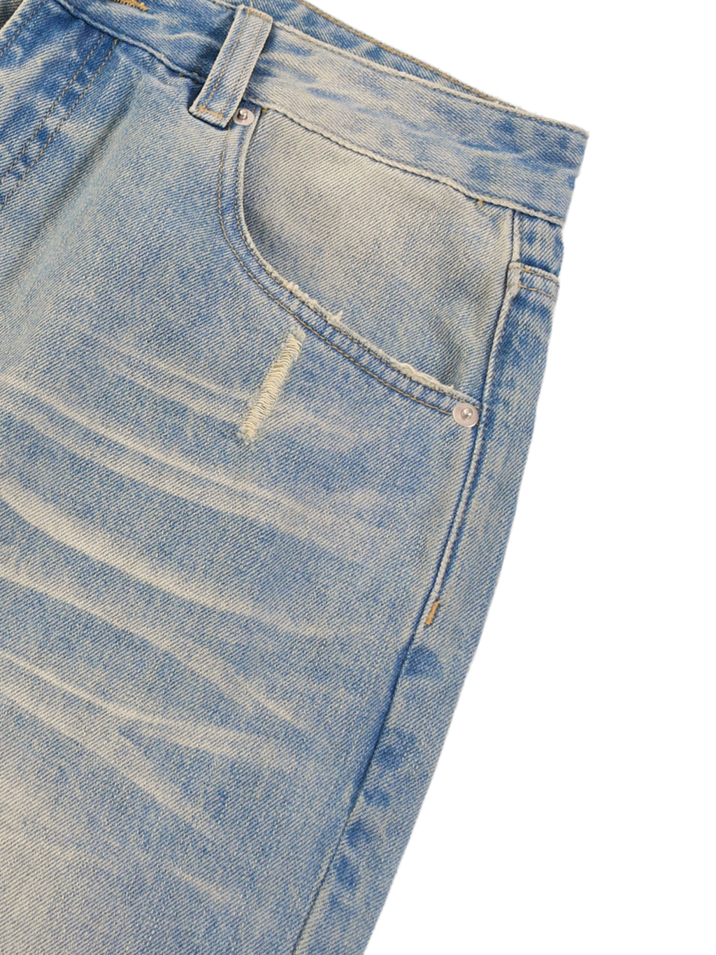 Luxors Sun Fade Raw Hem Denim Jeans