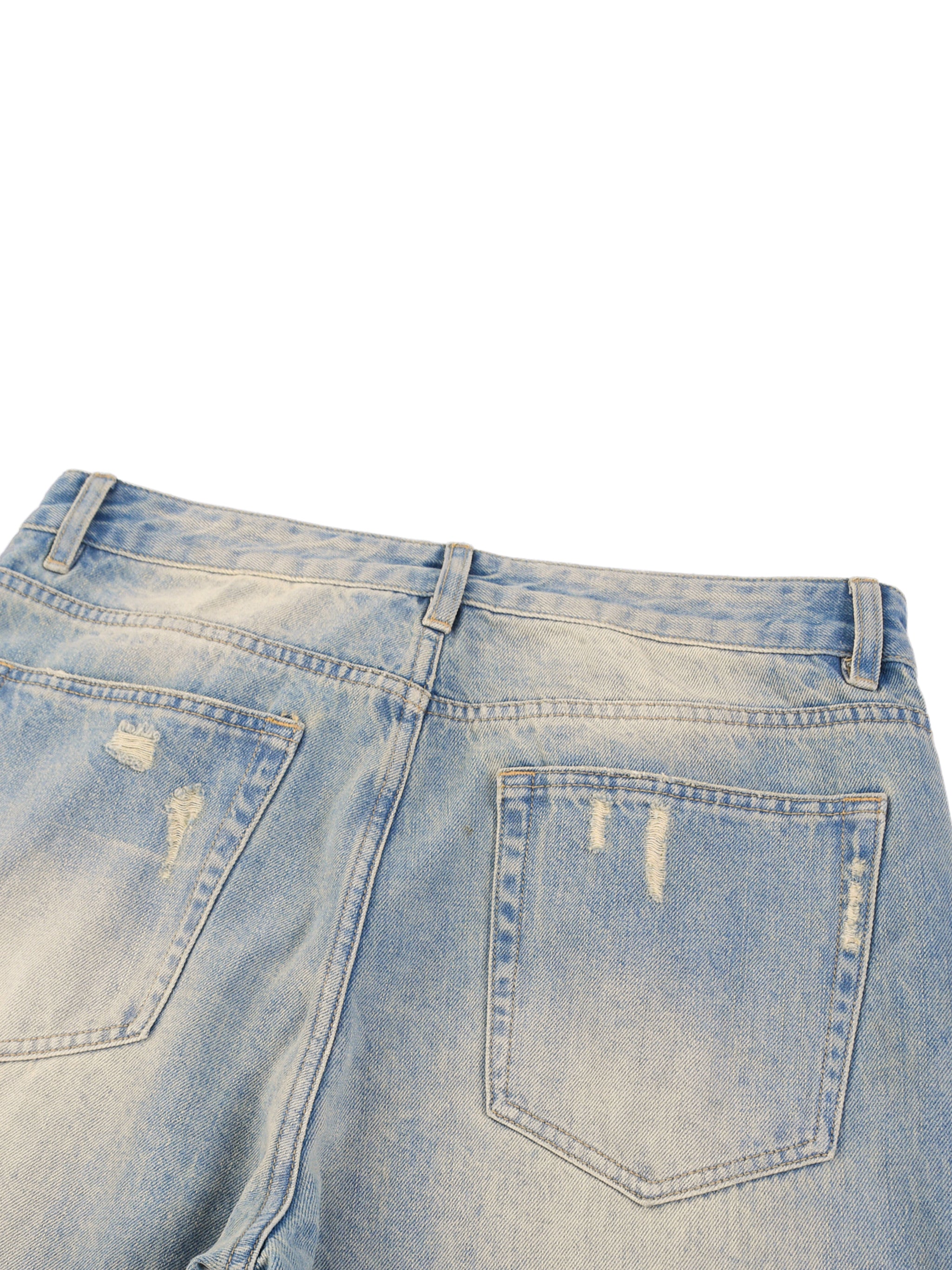 Luxors Sun Fade Raw Hem Denim Jeans