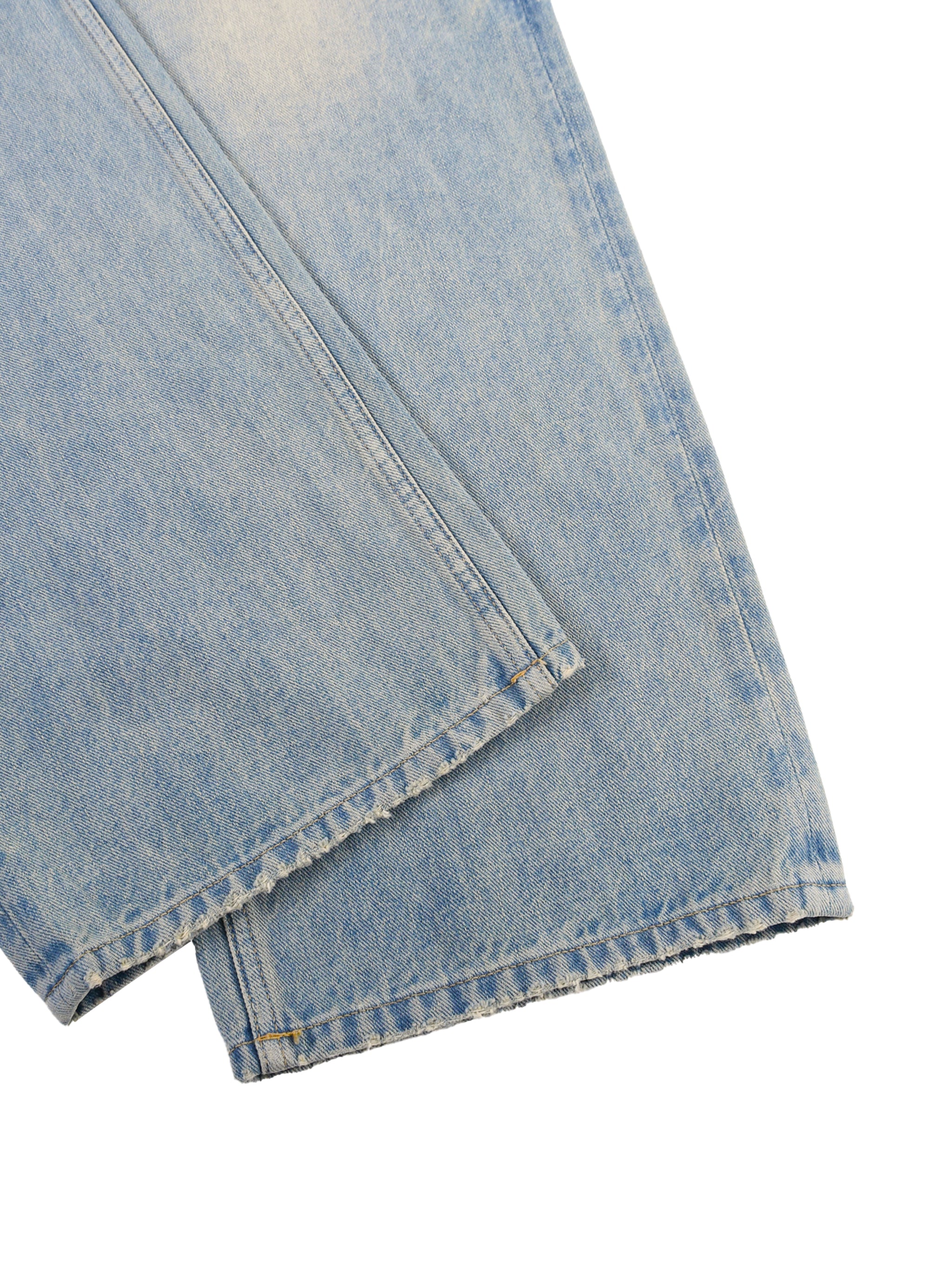 Luxors Sun Fade Raw Hem Denim Jeans
