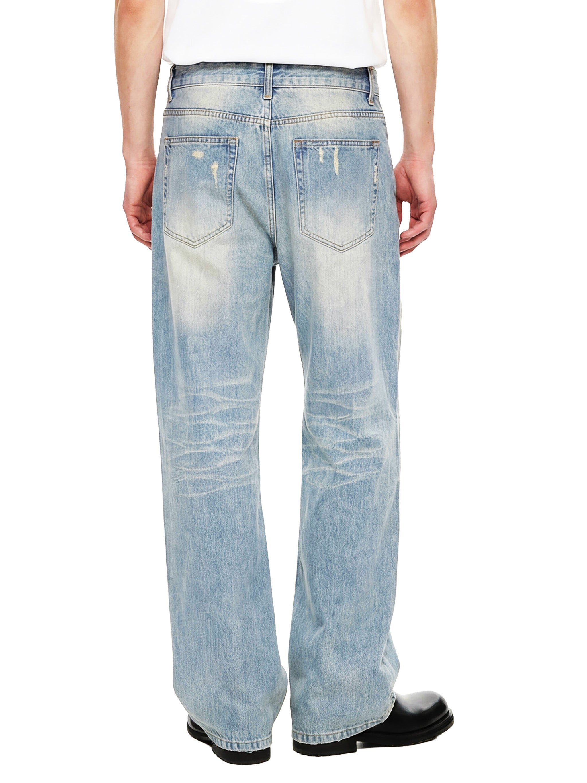 Luxors Sun Fade Raw Hem Denim Jeans